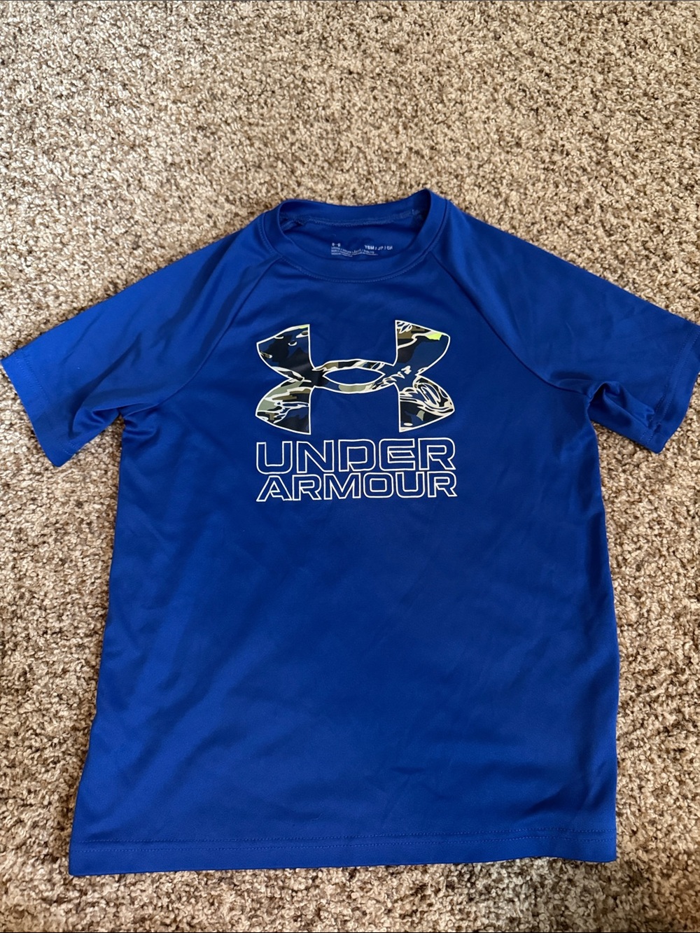 Under Armour Royal Blue Performance Tee with Camo Logo